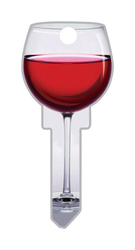 LUCKY LINE - Lucky Line Key Shapes Red Wine House Key Blank KW1/11 Double For Kwikset - Case of 5