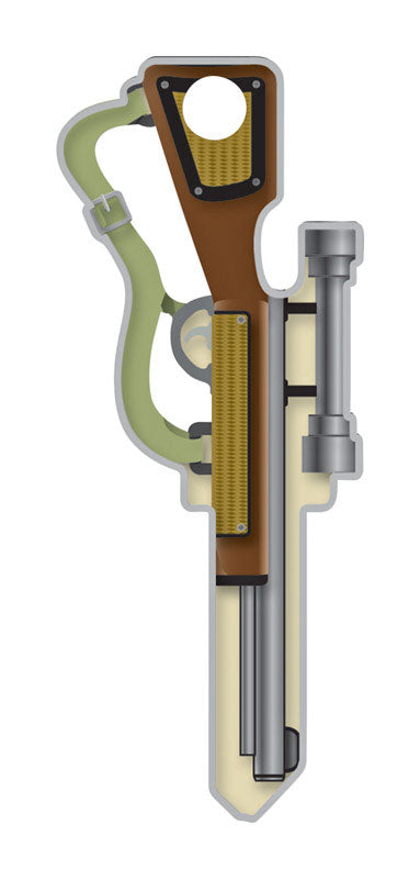 LUCKY LINE - Lucky Line Key Shapes Rifle House Key Blank KW1/11 Double For Kwikset - Case of 5