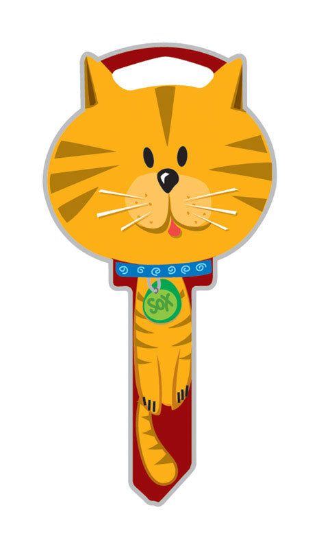 LUCKY LINE - Lucky Line Key Shapes Cat House Key Blank KW1/11 Double For Kwikset - Case of 5