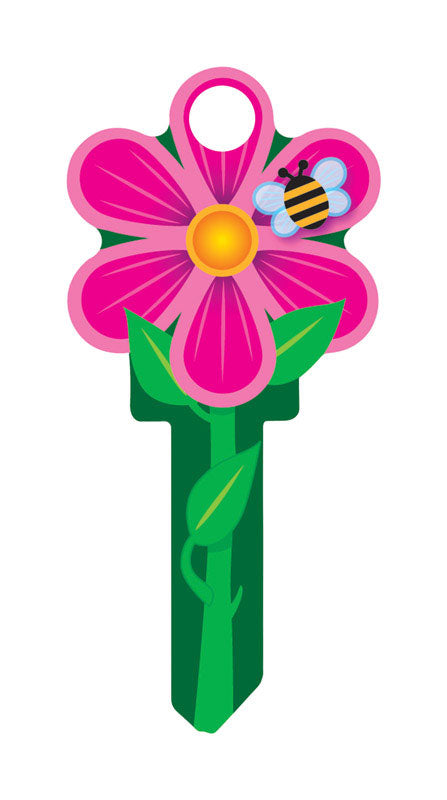 LUCKY LINE - Lucky Line Key Shapes Flower House Key Blank SC1 Double For Schlage - Case of 5