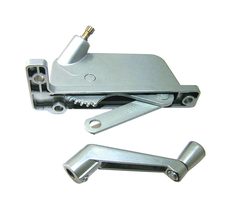BARTON KRAMER - Barton Kramer Satin Silver Steel Vertical Awning Window Operator For Crown and Seasonshield