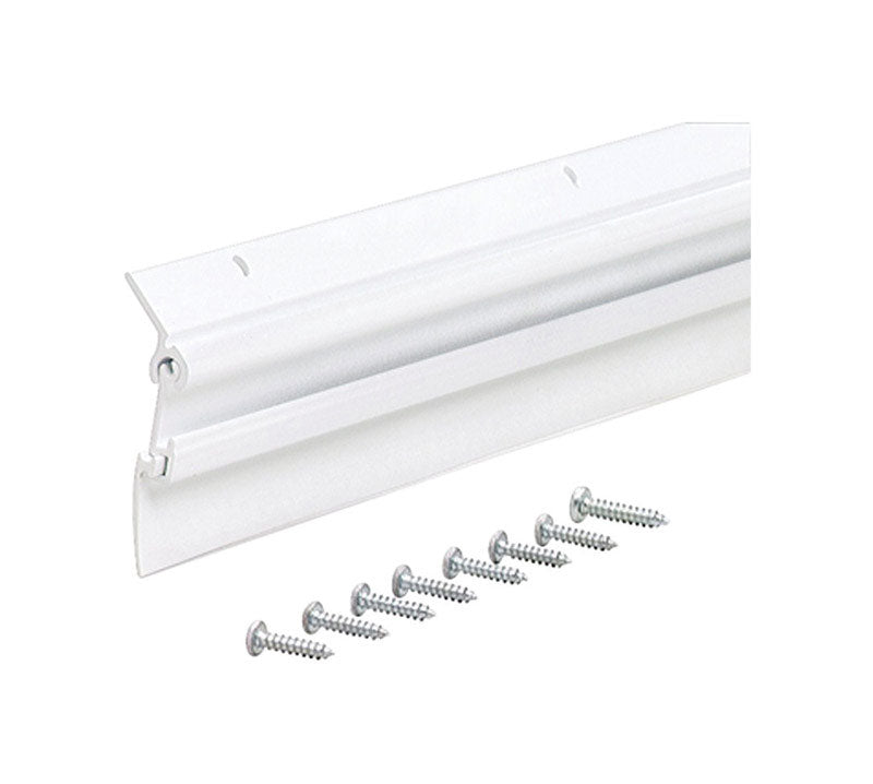 M-D BUILDING PRODUCTS - M-D White Aluminum Sweep For Garage Doors 36 in. L X 2 in.