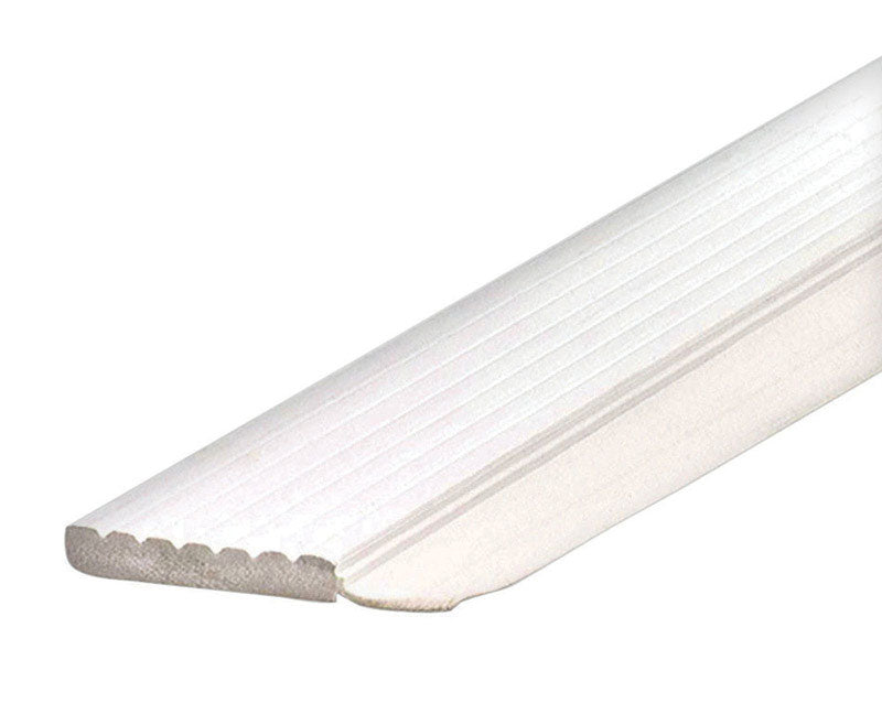 M-D BUILDING PRODUCTS - M-D White Vinyl Weather Stripping For Garage Door 7 ft. L X 3/8 in.