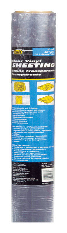 M-D BUILDING PRODUCTS - M-D Clear Indoor and Outdoor Vinyl Sheeting 36 in. W X 25 ft. L