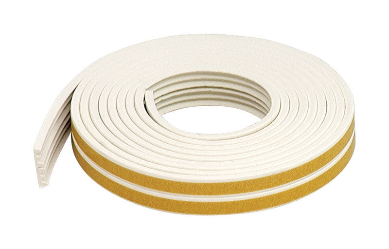 M-D BUILDING PRODUCTS - M-D White Rubber Weather Stripping Tape For Doors and Windows 17 ft. L X 3/8 in.