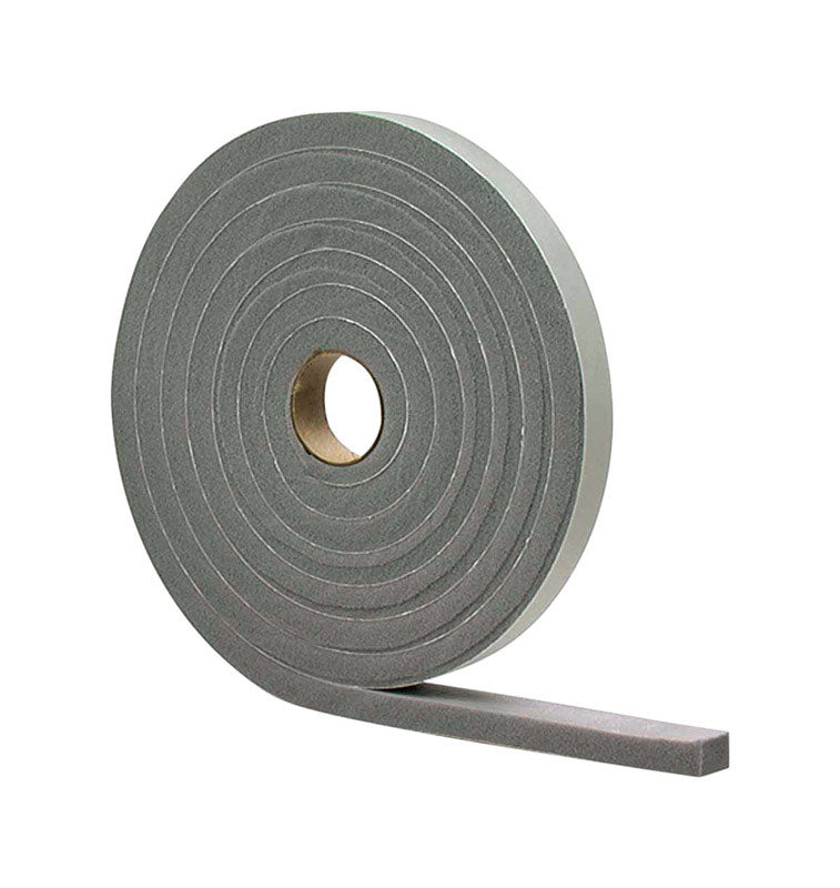 M-D BUILDING PRODUCTS - M-D Gray Vinyl and Foam Weather Stripping Tape For Doors 17 ft. L X 1/8 in.