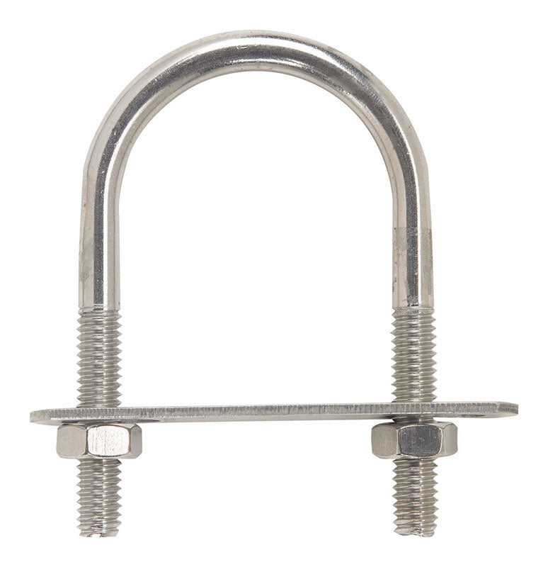 HAMPTON - Hampton 5/16 in. X 2 in. W X 4-11/16 in. L Coarse Stainless Steel U-Bolt - Case of 5