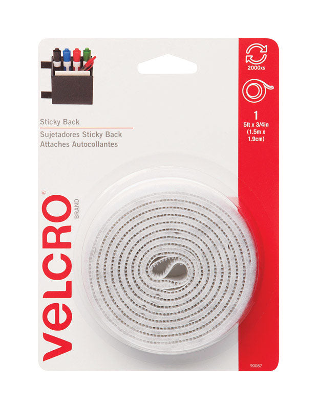 VELCRO(R) BRAND - VELCRO(R) Brand Medium Fastener Sticky 60 in. L 1 pk [90087]