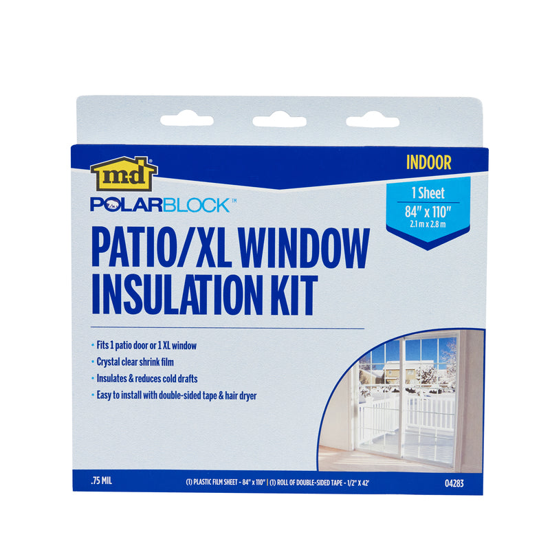 M-D BUILDING PRODUCTS - M-D Polar Block Clear Indoor Insulation Kit 88 in. W X 110 in. L