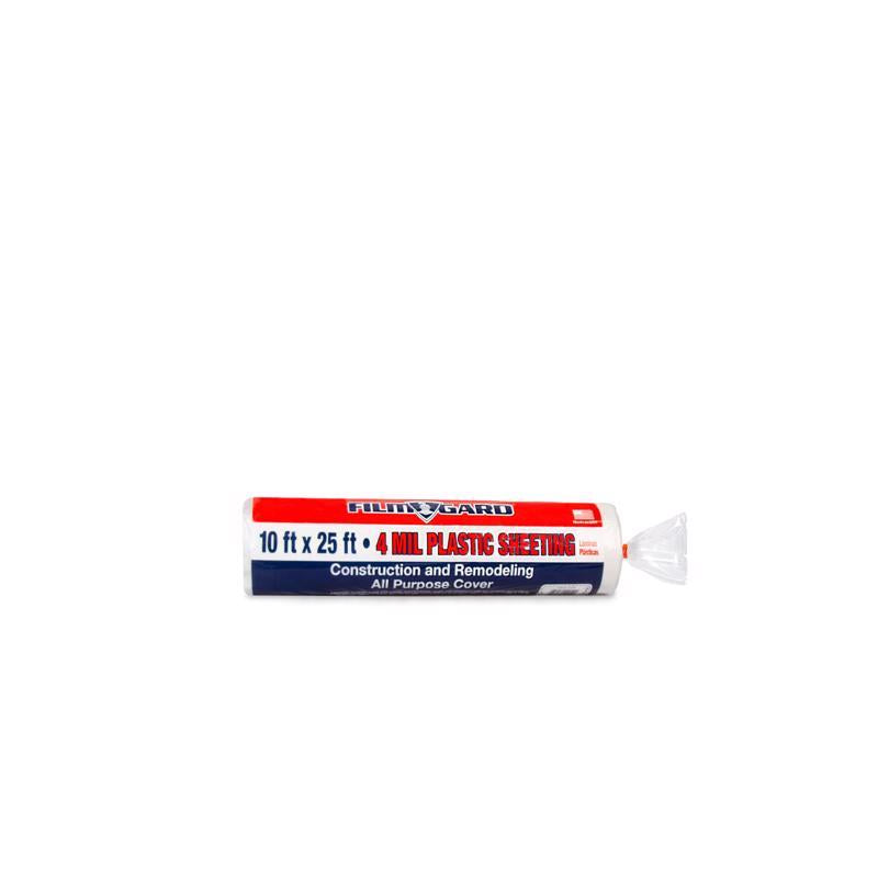 FILM GARD - Film-Gard Plastic Sheeting 4 mil X 10 ft. W X 25 ft. L Polyethylene Clear 1 pk