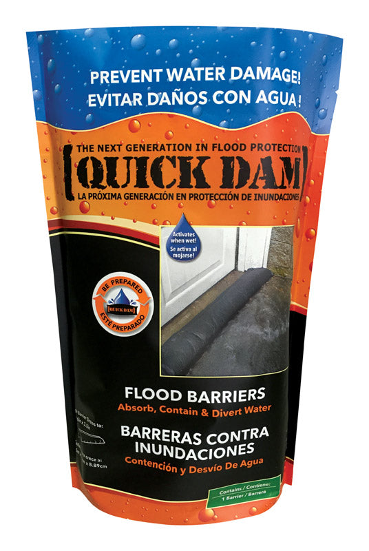 QUICK DAM - Quick Dam Flood Barrier 3.5 in. H X 6.5 in. W X 60 in. L Flood Barrier 1 pk