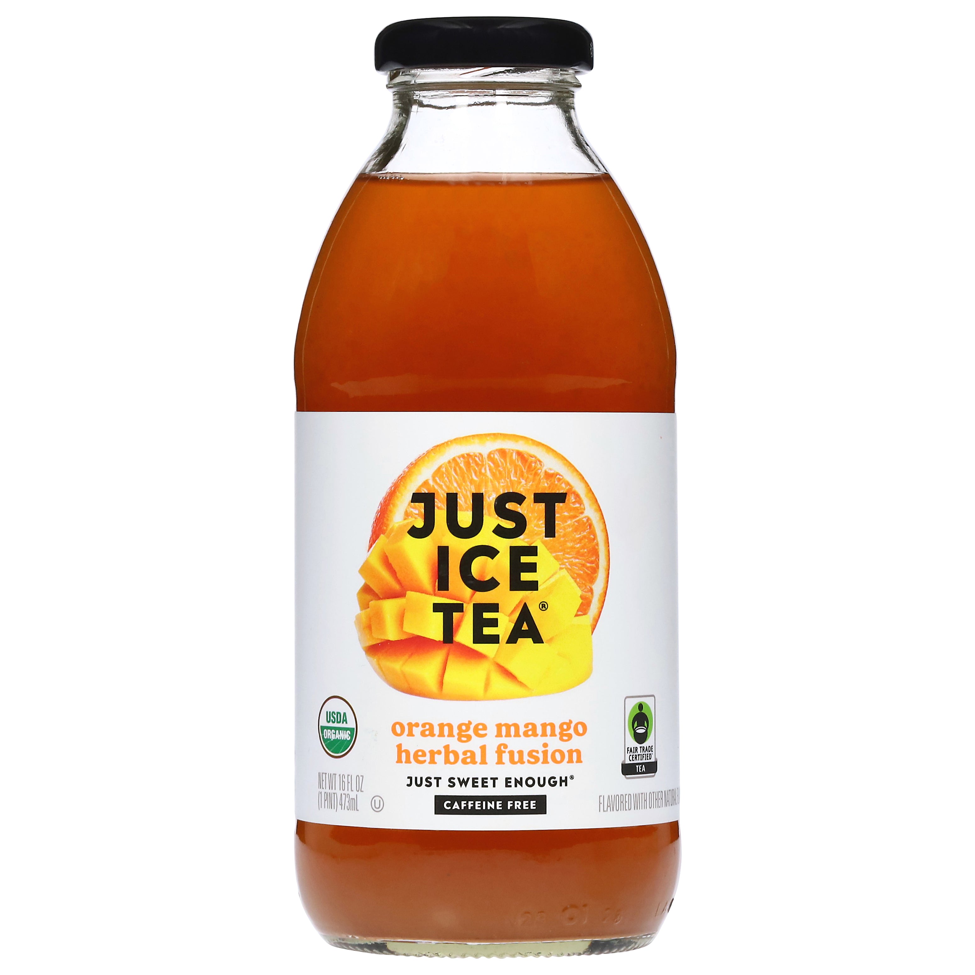 Just Ice Tea Orange Mango Herbal Fusion 16 fl oz - Case of 12