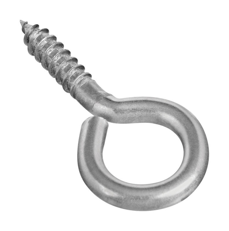 NATIONAL HARDWARE - National Hardware 0.16 in. D X 1-5/8 in. L Polished Stainless Steel Screw Eye 40 lb. cap. 1 pk - Case of 20