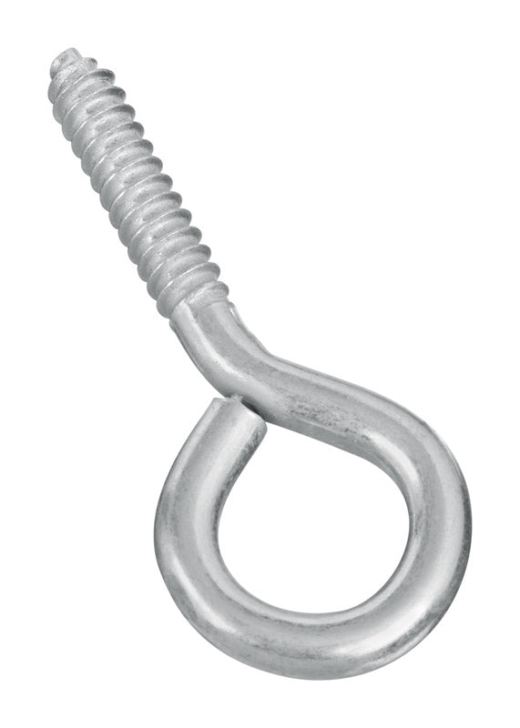 NATIONAL HARDWARE - National Hardware 0.36 in. D X 3-7/8 in. L Zinc-Plated Steel Screw Eye 190 lb. cap. 1 pk