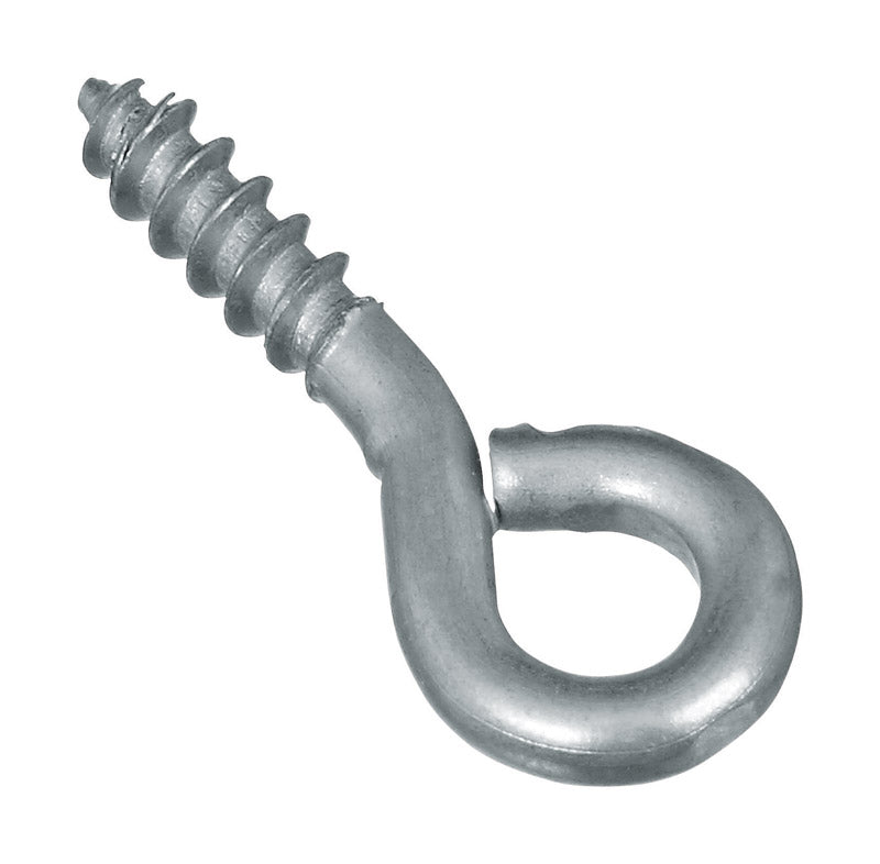 NATIONAL HARDWARE - National Hardware 0.10 in. D X 15/16 in. L Zinc-Plated Steel Screw Eye 20 lb. cap. 10 pk