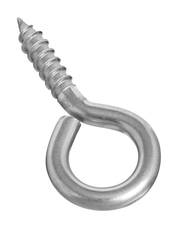 NATIONAL HARDWARE - National Hardware 0.22 in. D X 2-3/16 in. L Polished Stainless Steel Screw Eye 75 lb. cap. 1 pk