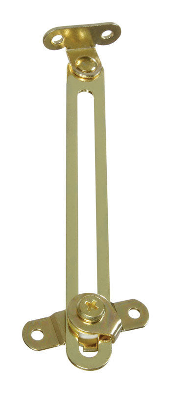 NATIONAL HARDWARE - National Hardware Brass-Plated Steel Friction Lid Support 6 in. 1 pk