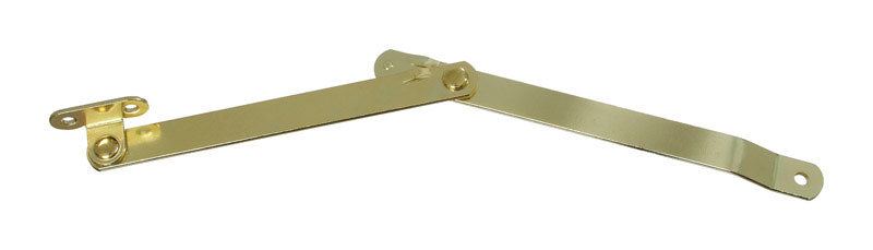 NATIONAL HARDWARE - National Hardware Brass-Plated Steel Left Hand Folding Support 6 in. 1 pk