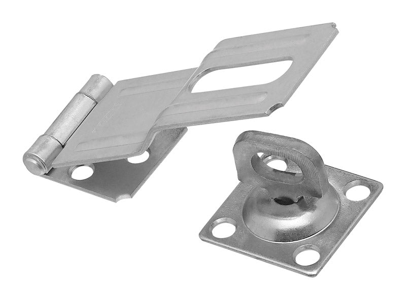 NATIONAL HARDWARE - National Hardware Zinc-Plated Aluminum/Steel 4-1/2 in. L Swivel Staple Safety Hasp 1 pk