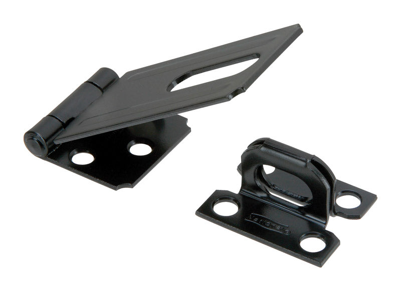 NATIONAL HARDWARE - National Hardware Black Steel 3-1/4 in. L Safety Hasp 1 pk