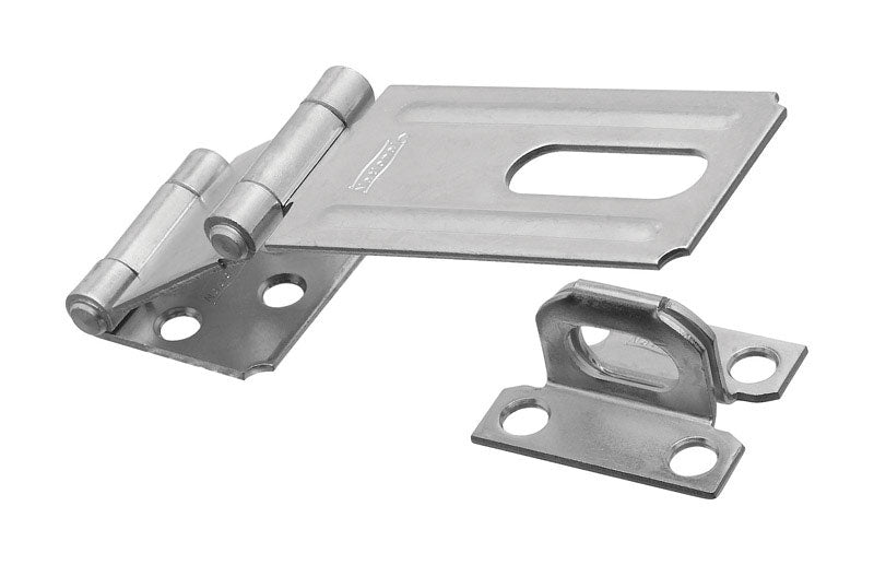 NATIONAL HARDWARE - National Hardware Zinc-Plated Aluminum/Steel 3-1/4 in. L Double Hinge Safety Hasp 1 pk