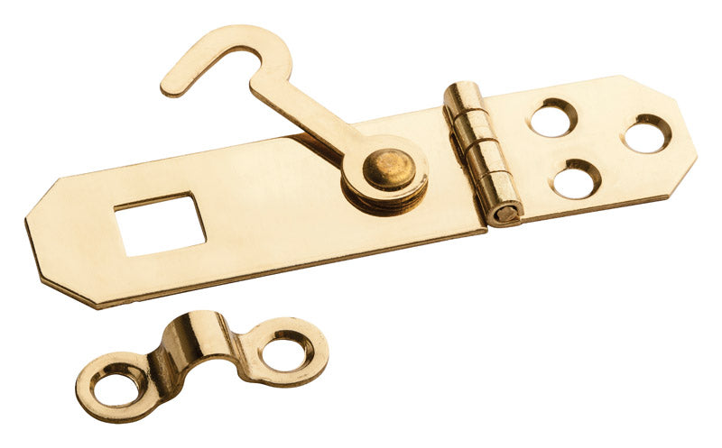 NATIONAL HARDWARE - National Hardware Solid Brass 2-3/4 in. L Hasp w/Hook 1 pk