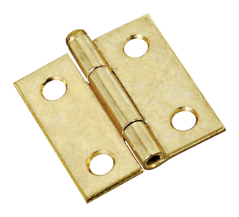 NATIONAL HARDWARE - National Hardware 1-1/2 in. L Brass-Plated Door Hinge 2 pk