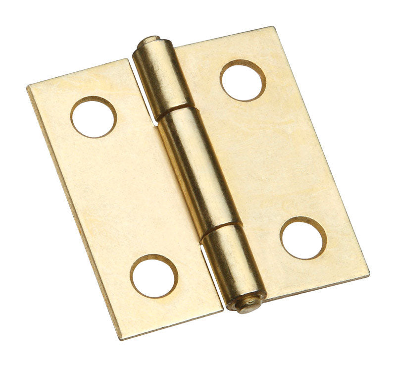 NATIONAL HARDWARE - National Hardware 1-3/8 in. L Brass-Plated Door Hinge 2 pk