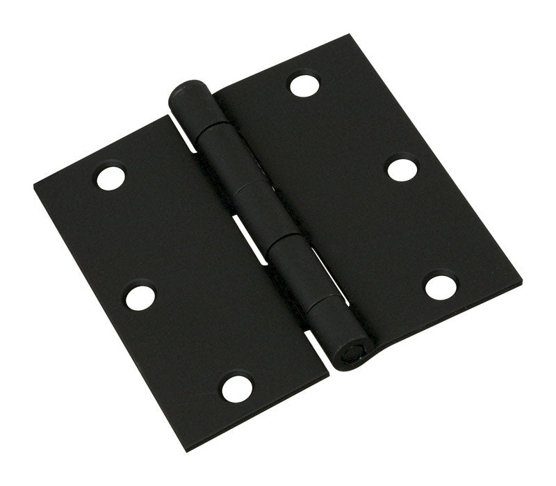 NATIONAL HARDWARE - National Hardware 3-1/2 in. L Black Door Hinge 1 pk [N241-190]