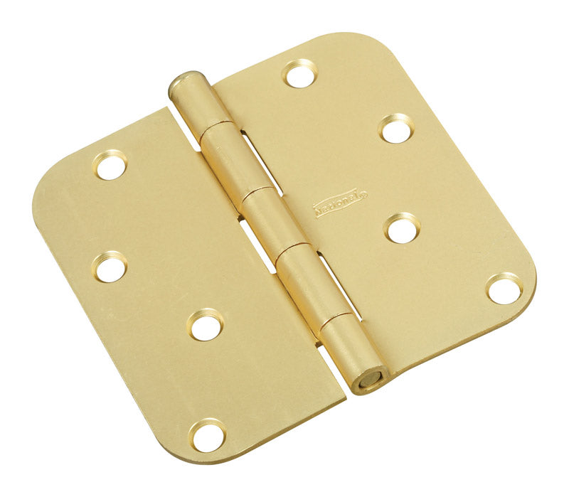 NATIONAL HARDWARE - National Hardware 4 in. L Satin Brass Door Hinge 1 pk [N830-225]
