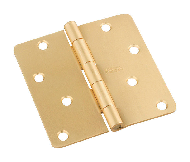 NATIONAL HARDWARE - National Hardware 4 in. L Satin Brass Door Hinge 1 pk [N830-228]