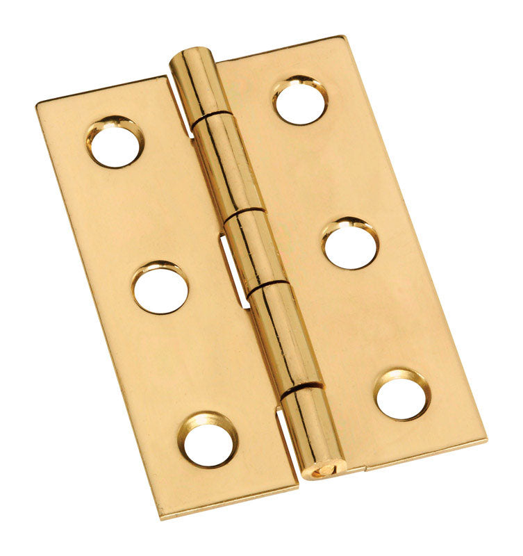 NATIONAL HARDWARE - National Hardware 2 in. L Solid Brass Door Hinge 1 pk