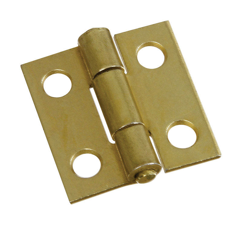 NATIONAL HARDWARE - National Hardware 1 in. L Brass-Plated Door Hinge 1 pk [N145-946]