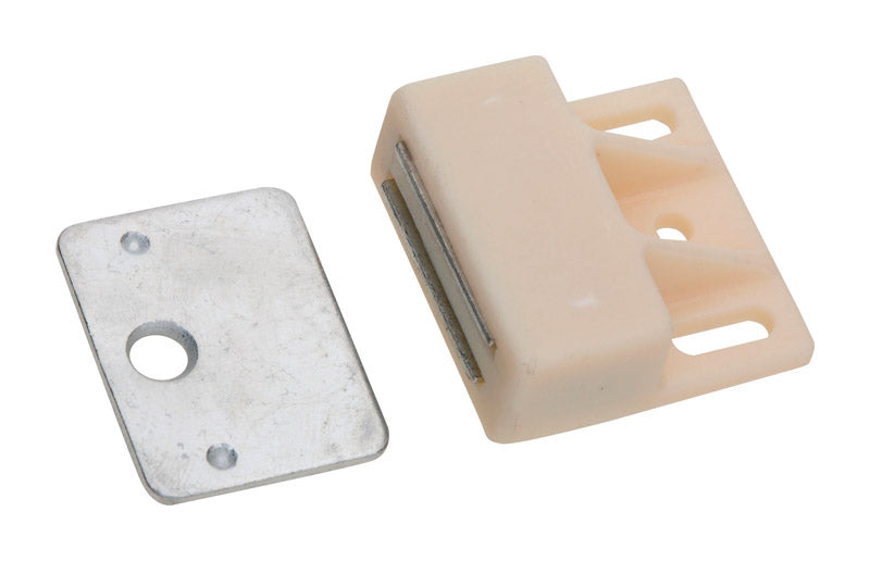 NATIONAL HARDWARE - National Hardware 1-5/32 in. W X 1 in. L White Metal Magnetic Catch 1 pk