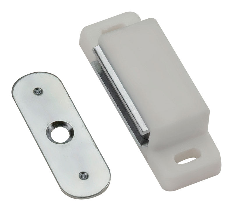 NATIONAL HARDWARE - National Hardware 2-1/32 in. W X 2 in. L White Metal Magnetic Catch 1 pk