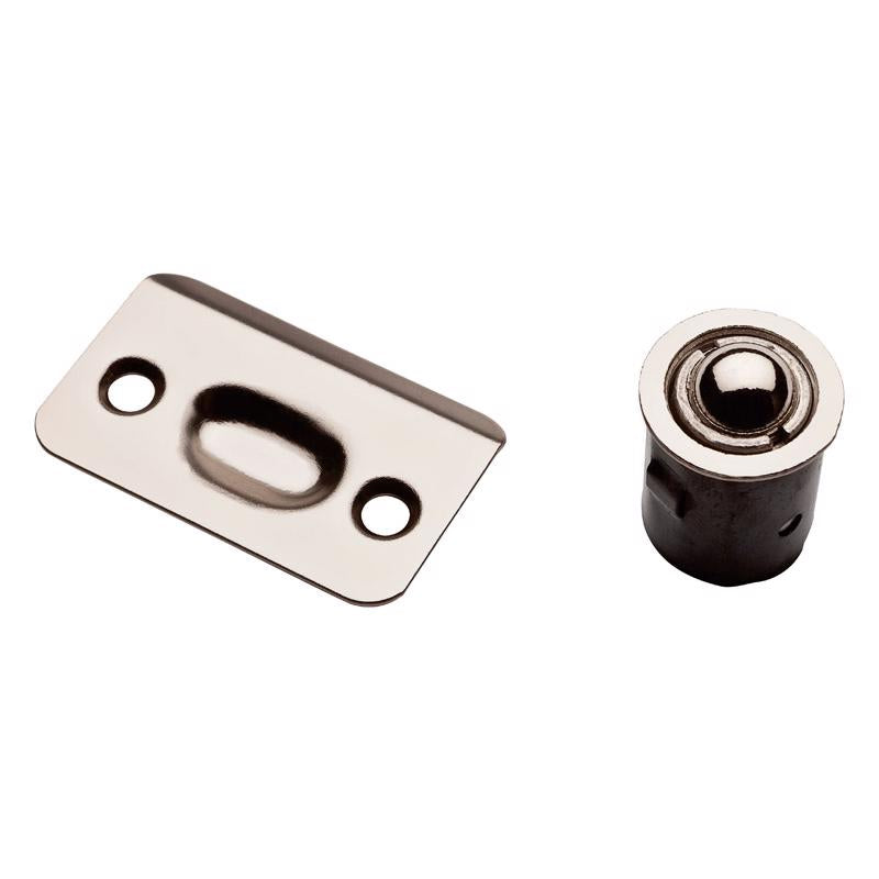 NATIONAL HARDWARE - National Hardware Satin Nickel Steel Drive-In Ball Catch 5 in. 3 in. 1 pk