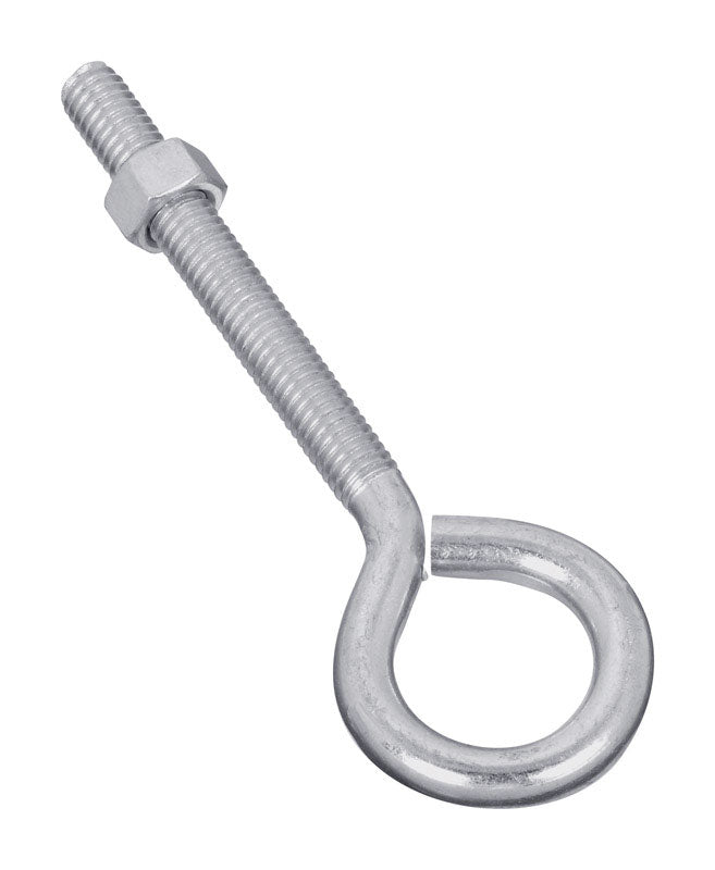 NATIONAL HARDWARE - National Hardware 3/8 in. X 5 in. L Zinc-Plated Steel Eyebolt Nut Included
