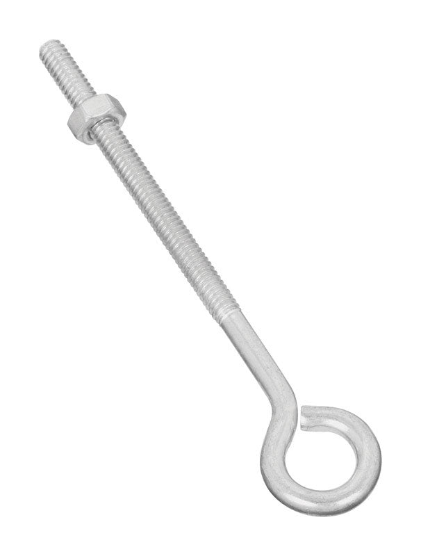 NATIONAL HARDWARE - National Hardware 1/4 in. X 5 in. L Zinc-Plated Steel Eyebolt Nut Included - Case of 20
