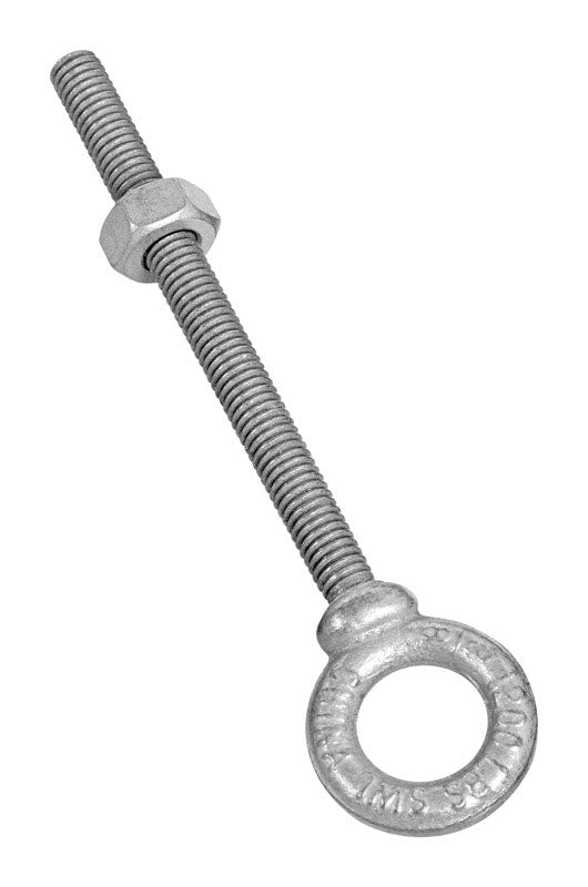 NATIONAL HARDWARE - National Hardware 3/8 in. X 4-1/2 in. L Galvanized Forged Steel Eyebolt Nut Included