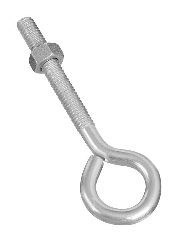 NATIONAL HARDWARE - National Hardware 5/16 in. X 4 in. L Zinc-Plated Steel Eyebolt Nut Included