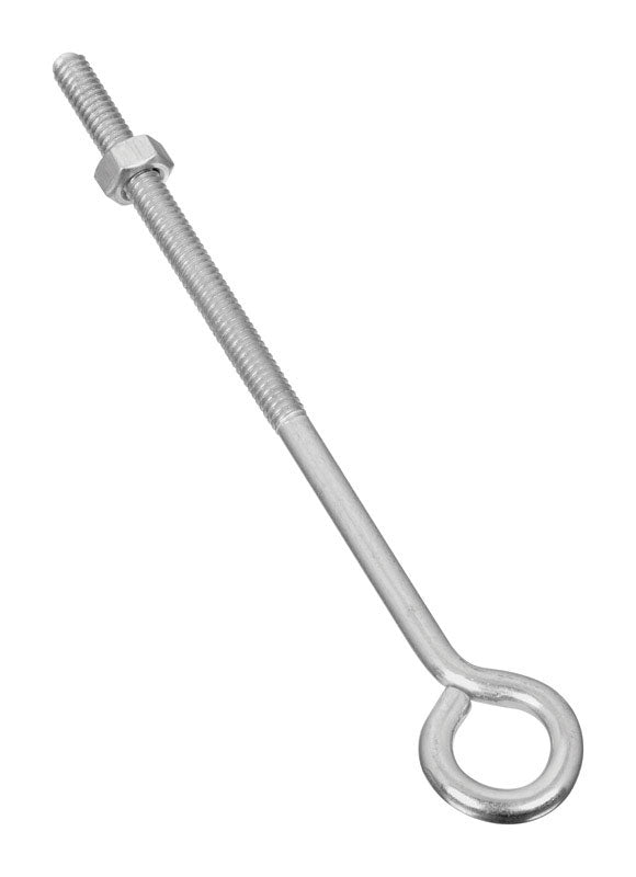 NATIONAL HARDWARE - National Hardware 1/4 in. X 6 in. L Zinc-Plated Steel Eyebolt Nut Included
