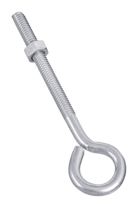 NATIONAL HARDWARE - National Hardware 5/16 in. X 5 in. L Zinc-Plated Steel Eyebolt Nut Included