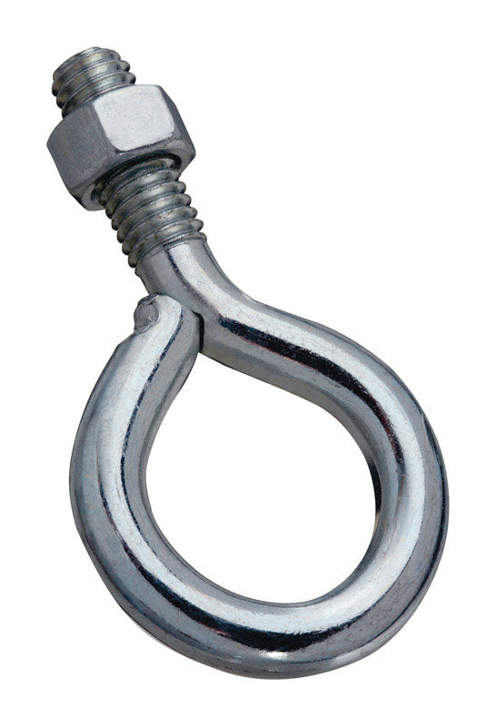 NATIONAL HARDWARE - National Hardware 3/8 in. X 3 in. L Zinc-Plated Steel Eyebolt Nut Included