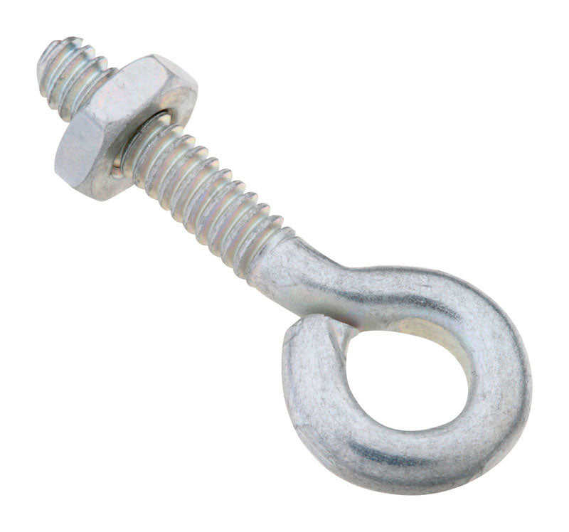 NATIONAL HARDWARE - National Hardware 3/16 in. X 1-1/2 in. L Zinc-Plated Steel Eyebolt Nut Included