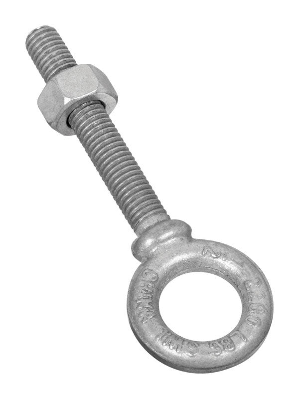 NATIONAL HARDWARE - National Hardware 1/2 in. X 3-1/4 in. L Hot Dipped Galvanized Steel Eyebolt Nut Included