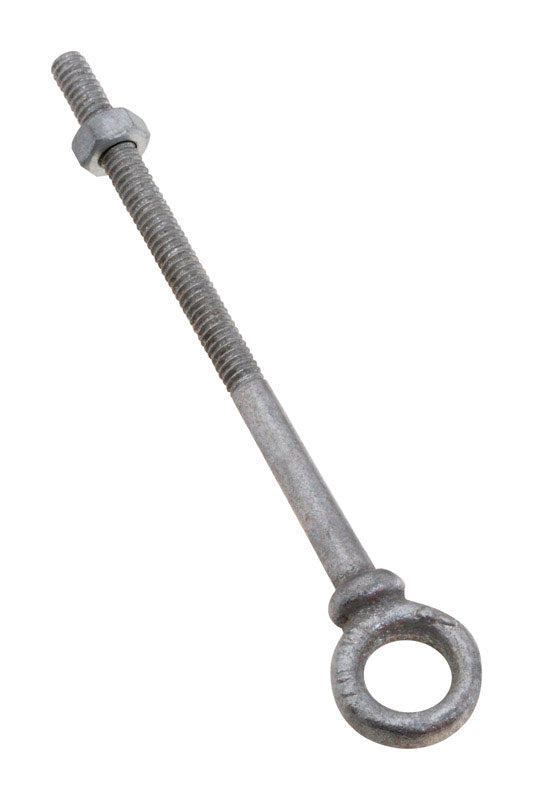 NATIONAL HARDWARE - National Hardware 1/4 in. X 4 in. L Galvanized Forged Steel Eyebolt Nut Included