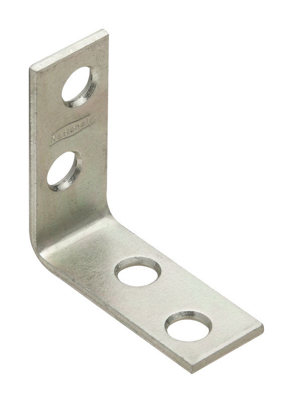 NATIONAL HARDWARE - National Hardware 1.5 in. H X 0.625 in. W X 0.08 in. D Zinc-Plated Steel Inside Corner Brace