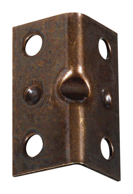 NATIONAL HARDWARE - National Hardware 1.5 in. H X 0.75 in. W X 0.04 in. D Antique Brass Steel Inside Corner Brace