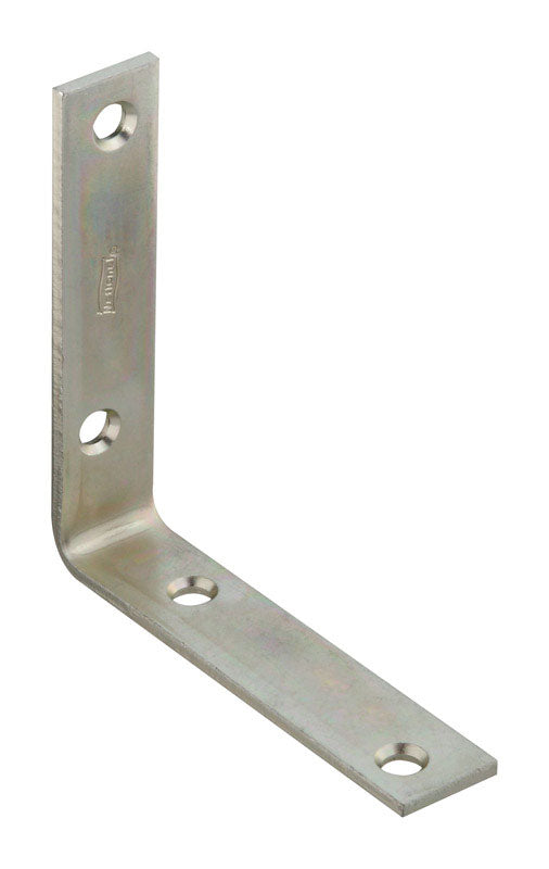 NATIONAL HARDWARE - National Hardware 4 in. H X 0.88 in. W X 0.12 in. D Zinc-Plated Steel Inside Corner Brace