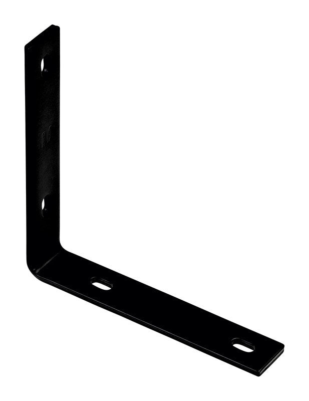 NATIONAL HARDWARE - National Hardware 8.25 in. H X 1.5 in. W X 0.25 in. D Black Carbon Steel Inside/Outside Corner Brace